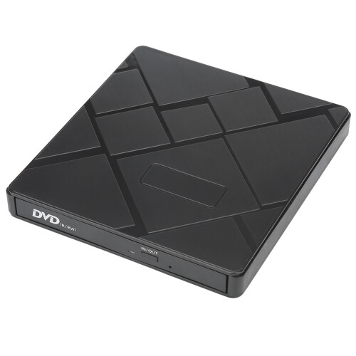 Slim External CD DVD Drive, Wide Compatibility, Strong Stability, Fast Reading Speed for Desktop Computers, Notebook Computers, All-In-One Computers 1