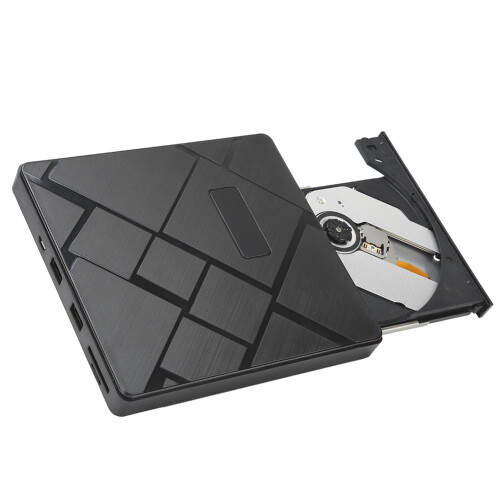 Slim External CD DVD Drive, Wide Compatibility, Strong Stability, Fast Reading Speed for Desktop Computers, Notebook Computers, All-In-One Computers 2