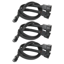 Adaptador de energia Molex para ventilador, tensão Molex fixa garante operação confiável, cabos de alta qualidade com revestimento trançado para