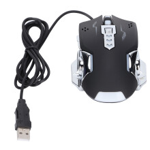 Gaming Mouse with Adjustable DPI and High Precision Optical Sensor, Ergonomic Design RGB Lighting Wired USB Gaming Mouse for PC Gamers with Stable Ste