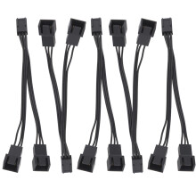 Divisor de concentrador de ventilador con funda ModFlex, cable de refrigeración de CPU de PC con gestión de cables mejorada, adaptador de