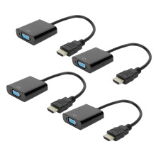Digital Signal Conversion Expert, Compact Design Unidirectional HDMI to VGA Adapter, Superior Stability Ensuring Seamless Video Transmission, Broad Co