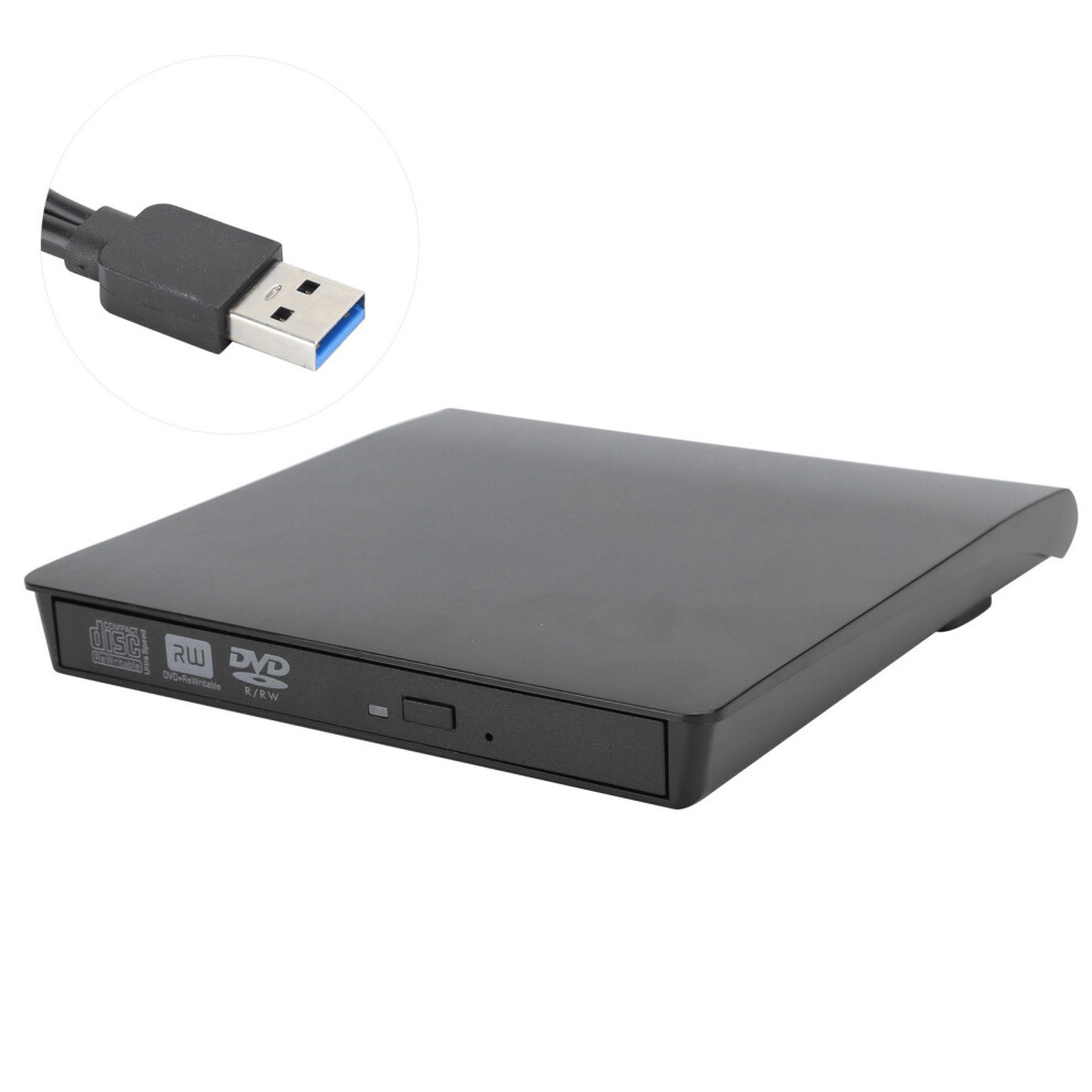 External Cd Dvd Drive Usb 3.0 Portable, High Speed Data Transfer Slim Burner Rewriter With Type C Interface, Fast Reading Writing Speed Compatible Wit-image-OPC-PQYDZ29-NEW