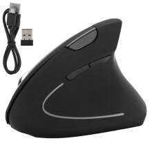 Naadloos schakelende ergonomische muis, wetenschappelijk ergonomisch ontwerp voor minder armvermoeidheid, brede compatibiliteit met 2,4G draadloze