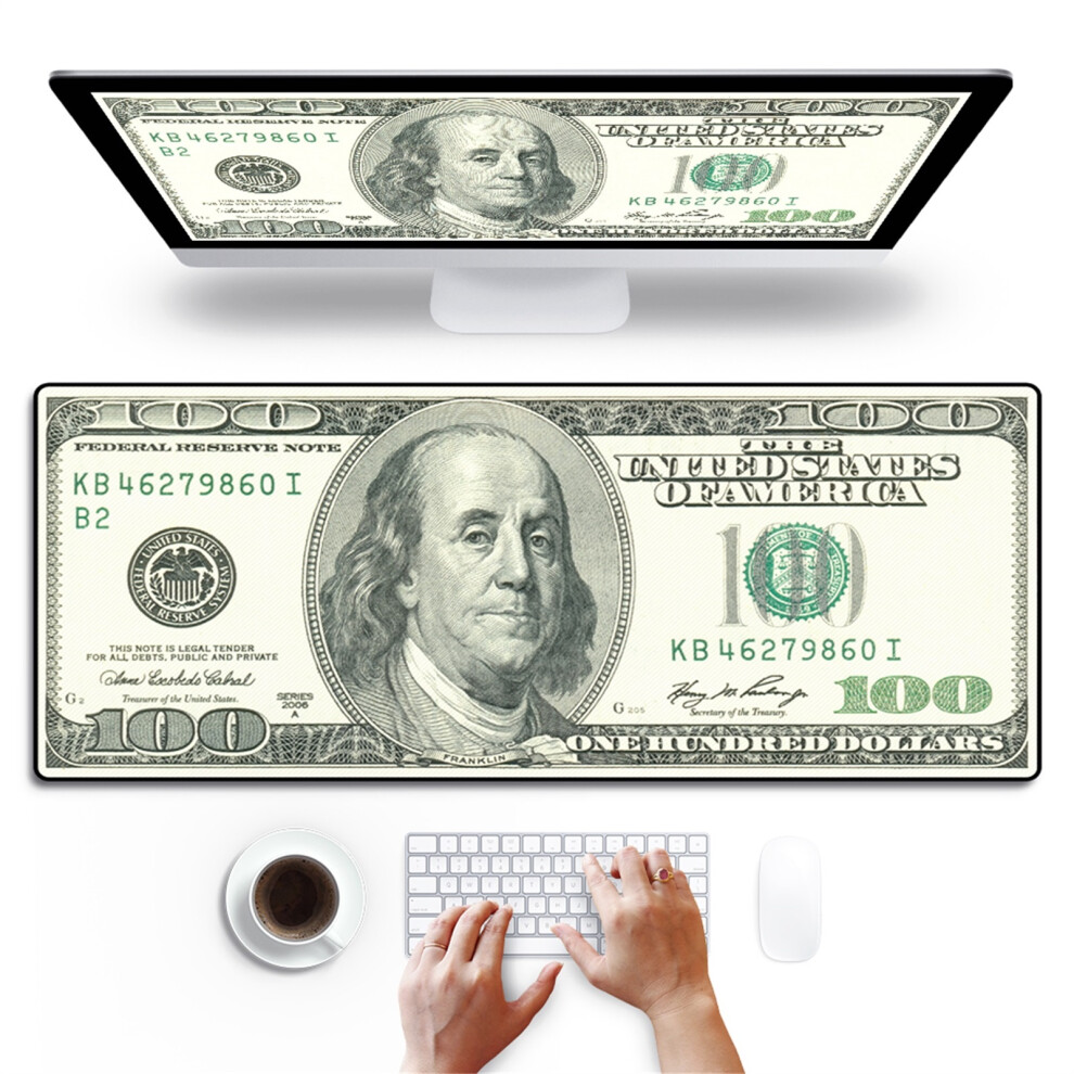 Eco-Friendly Material Mouse Pad, Anti-Fraying Stitched Edges And Washable Anti-Slip Surface, Colorful Patterns For Extended Desk Pad With Personalized 9147006735497