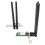 Κάρτα δικτύου Mini PCIe WiFi6E, ασύρματος προσαρμογέας υψηλής ταχύτητας με Bluetooth5.3, διπλή 6