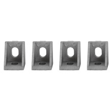 Aluminum Profile Corner Bracket, L Shape Right Angle Joint For Industrial Aluminum Frame Structures, Compatible With 20mm V-Groove Linear Guide And 4M