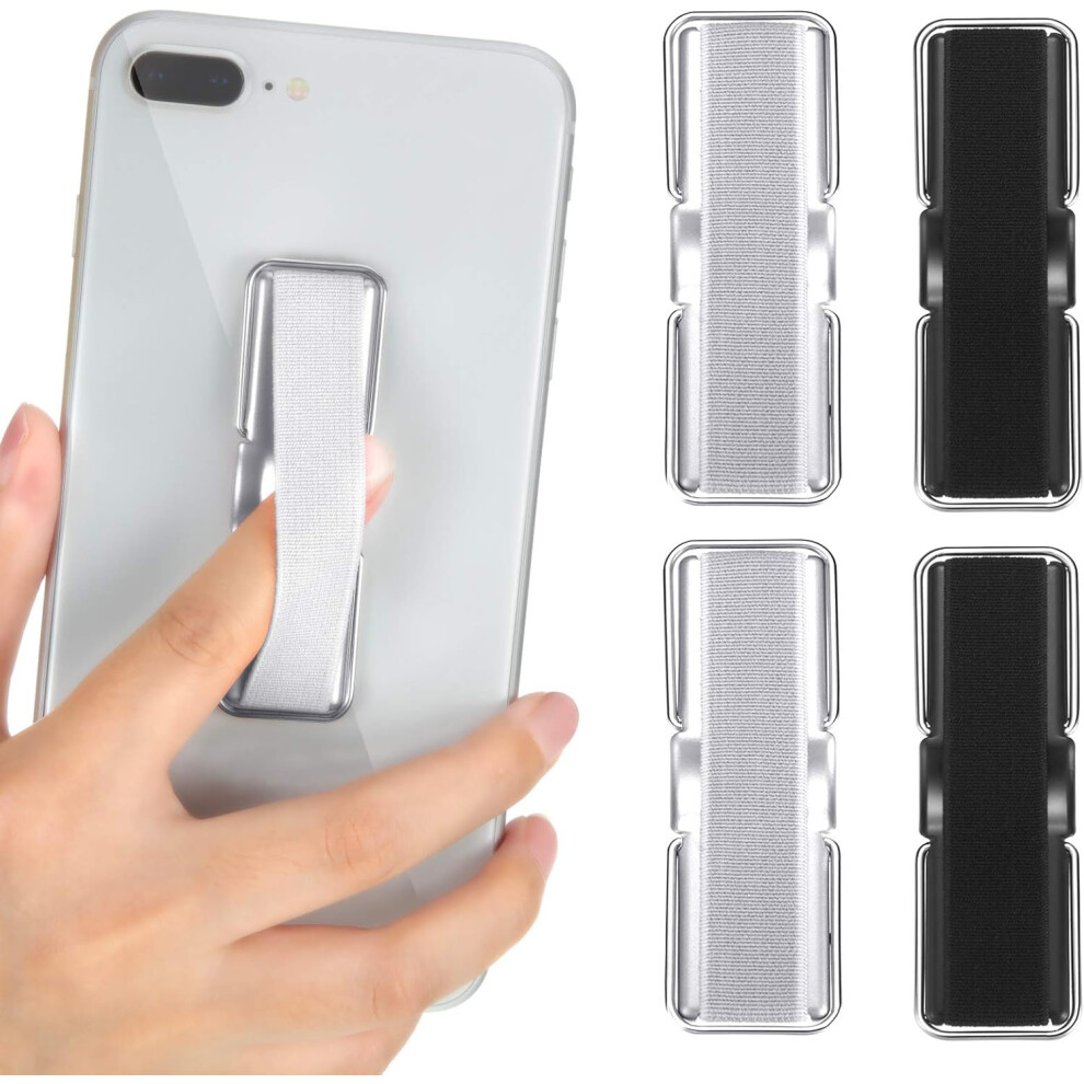 Telescopic Phone Kickstand For All Smartphones, Elastic Finger Holder With Adhesive Loop, Convenient Tool For One-Hand Operation Facilitation, Secure 9012494684995