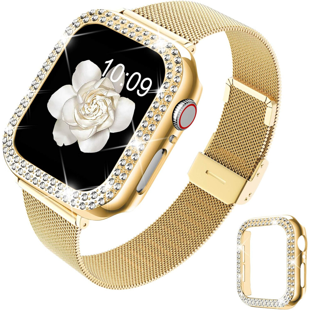Bling Case With Snap-On Design, Premium Quality Polycarbonate Material For Apple Watch 40Mm Series, Screen Protector Ensuring Full Coverage Protection 9012494531480