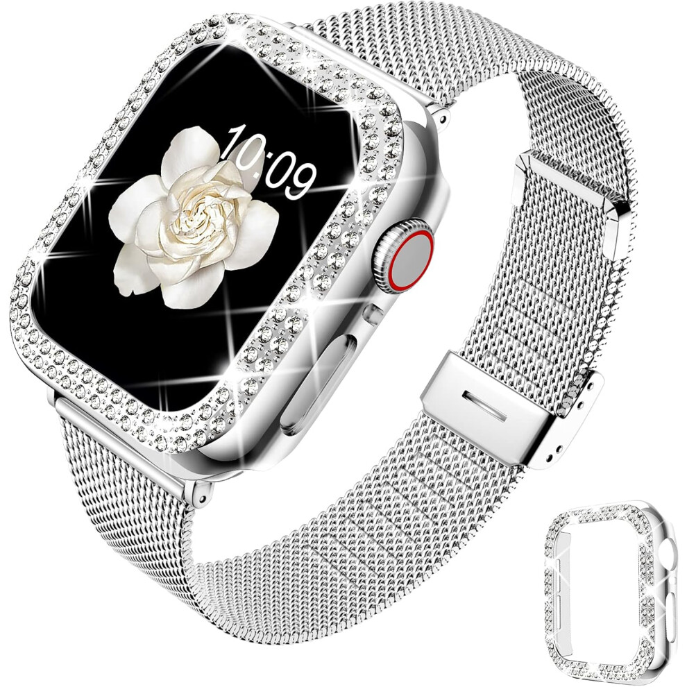 Bling Case With Snap-On Design, Premium Quality Polycarbonate Material For Apple Watch 40Mm Series, Screen Protector Ensuring Full Coverage Protection 9012494531541