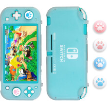 Zijdezachte, schokbestendige beschermhoes voor Nintendo Switch Lite, inclusief 4 comfortabele duimgreepdoppen.