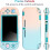 Capa protetora macia e resistente a impactos para Nintendo Switch Lite, incluindo 4 protetores de analógico confortáveis. 3