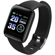 Smart Watch with Optical Heart Rate, Wireless Smart Bracelet for Men Women, Tracks Steps Distance Calories Burned, Sleep Quality, Supports 9 Sport Mod