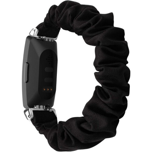 Trykt stofarmbånd til fitnesstracker, blødt, vaskbart elastisk stofbånd i bomuld med letvægtskomfort, elastisk scrunchie-design 1