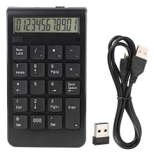 Ultravékony vezeték nélküli numerikus billentyűzet laptopokhoz, csendes ollós kapcsolóbillentyűk, 2.4G mini számbillentyűzet gyors