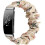 Trykt stofarmbånd til fitnesstracker, blødt, vaskbart elastisk stofbånd i bomuld med letvægtskomfort, elastisk scrunchie-design 1