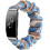 Trykt stofarmbånd til fitnesstracker, blødt, vaskbart elastisk stofbånd i bomuld med letvægtskomfort, elastisk scrunchie-design 1