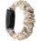 Trykt stofarmbånd til fitnesstracker, blødt, vaskbart elastisk stofbånd i bomuld med letvægtskomfort, elastisk scrunchie-design 2