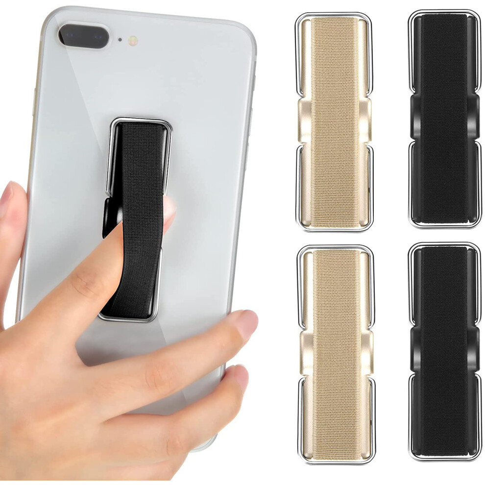 Telescopic Phone Kickstand For All Smartphones, Elastic Finger Holder With Adhesive Loop, Convenient Tool For One-Hand Operation Facilitation, Secure 9012494685022