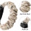 Trykt stofarmbånd til fitnesstracker, blødt, vaskbart elastisk stofbånd i bomuld med letvægtskomfort, elastisk scrunchie-design 3