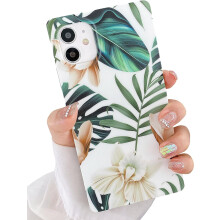 Stevige beschermende bumperhoes voor iPhone 11, levendig bloemenpatroon, volledige bescherming met airbaghoeken voor valbescherming, nauwkeurige