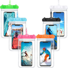 Waterdichte telefoonhoes, reisaccessoire met stevig draagkoord, transparante waterdichte PVC-bescherming, universele compatibiliteit voor diverse