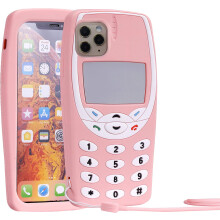 Modieuze hoesjes voor iPhone, schattige en leuke retro 3D-telefoonhoesjes, gemaakt van zacht siliconenmateriaal met schokbestendige bescherming,