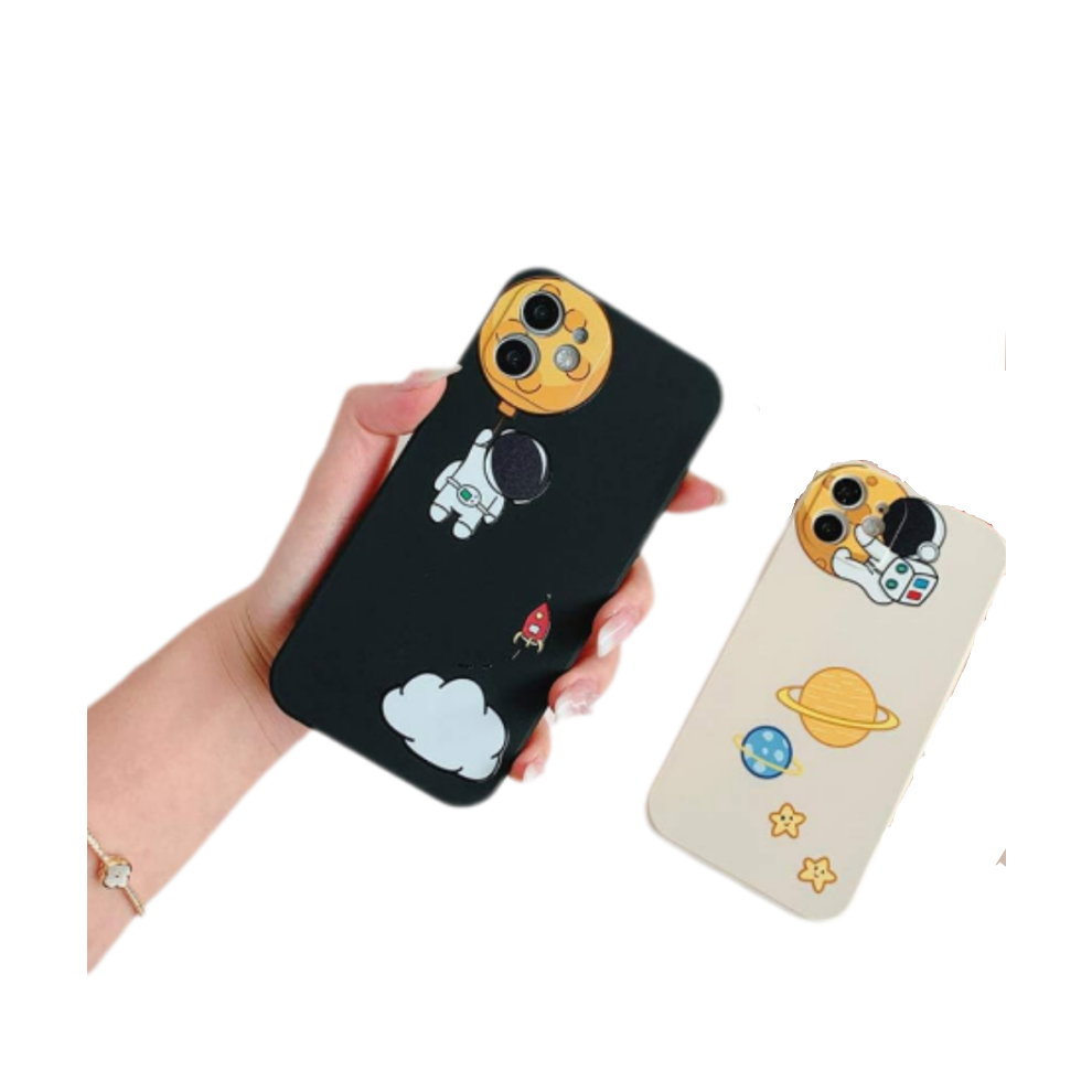 Space Themed Iphone Cover, Shockproof Design Protective Case For Iphone 15 Pro Max (Astronaut Iphone 15 Pro Max) Black 9176269931414