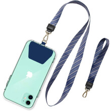 Universeel telefoonkoord, hoogwaardige materialen combineren stijl en duurzaamheid, verstelbare nylon nekband voor persoonlijk comfort, zodat je je