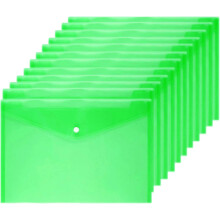 Rivoluziona la tua organizzazione: buste di plastica di vari colori per documenti in formato A4/Letter, cartelline trasparenti in polietilene per