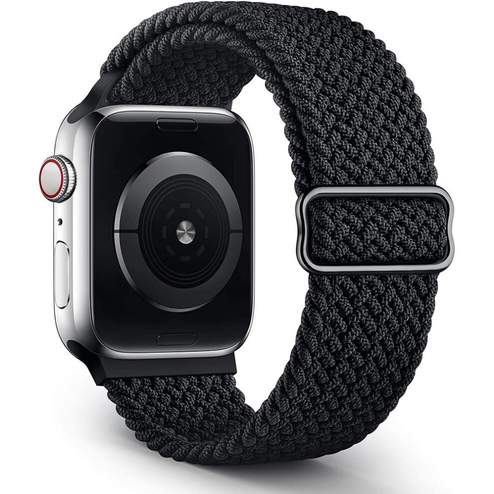 Breathable & Comfortable Nylon Material Apple Watch Band 38Mm 40Mm 41Mm, Stretchy Braided Solo Loop Straps For Iwatch Series 1-7 And Se, Super Stretch 9012494533989