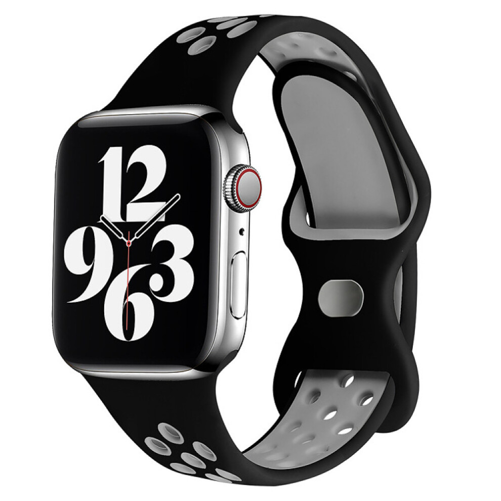 Sport Bands For Apple Watch, Breathable Soft Silicone Strap Lightweight Durable Flexible Silicone Watch Band, Premium Soft Silicone Material Waterproo 9012494687422