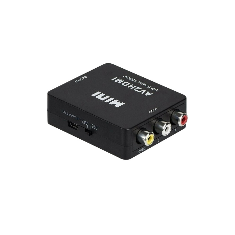 Elevate Your Classic Entertainment: Advanced Rca To Hdmi Converter, Av To Hdmi Adapter, High-Quality Chip Ensures Unmatched Stability, 1080P Resolutio 9012494688061
