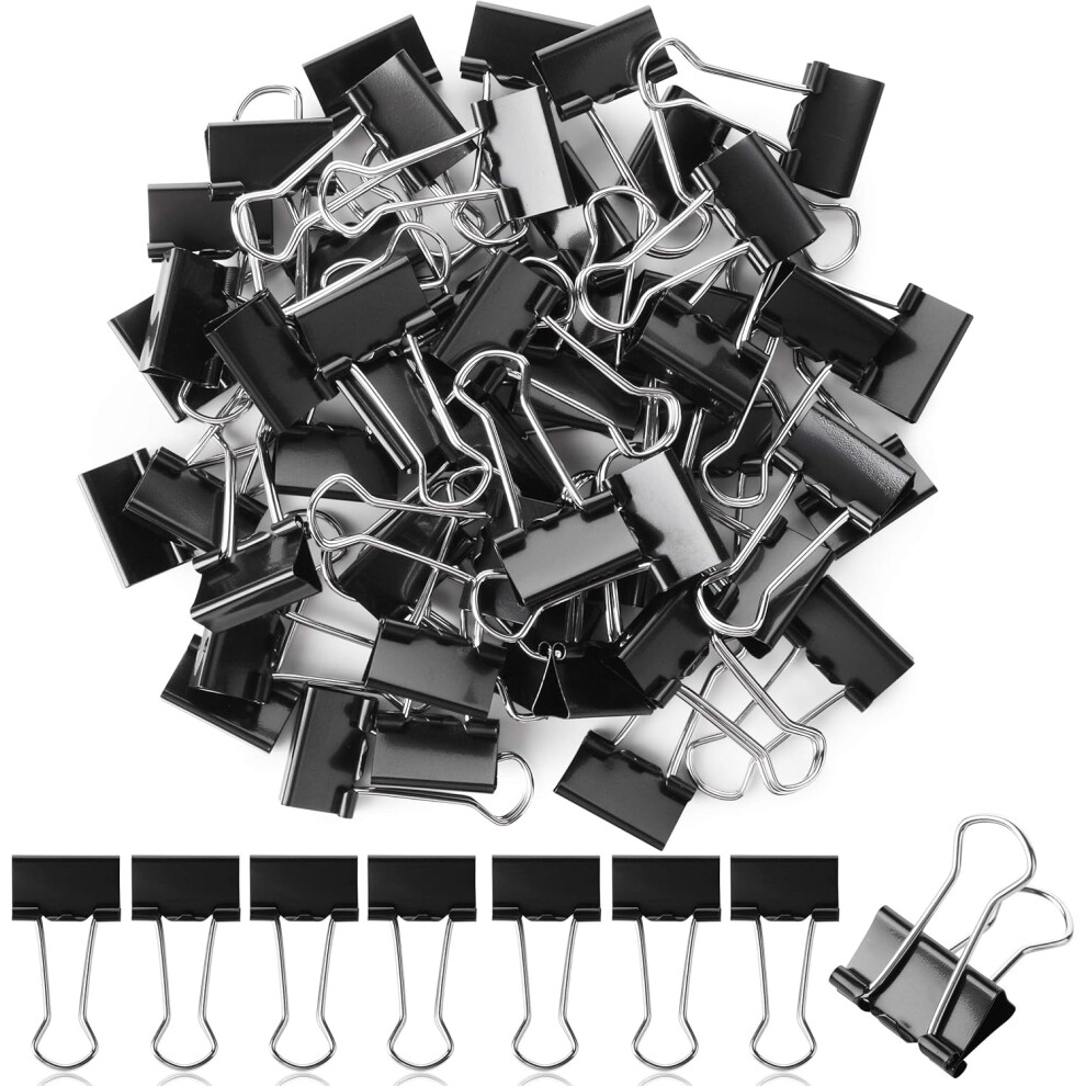 Efficient Office Supplies Binder Clips, Instant Binding Small Size Paper Clamps For Home And School 9012494688368