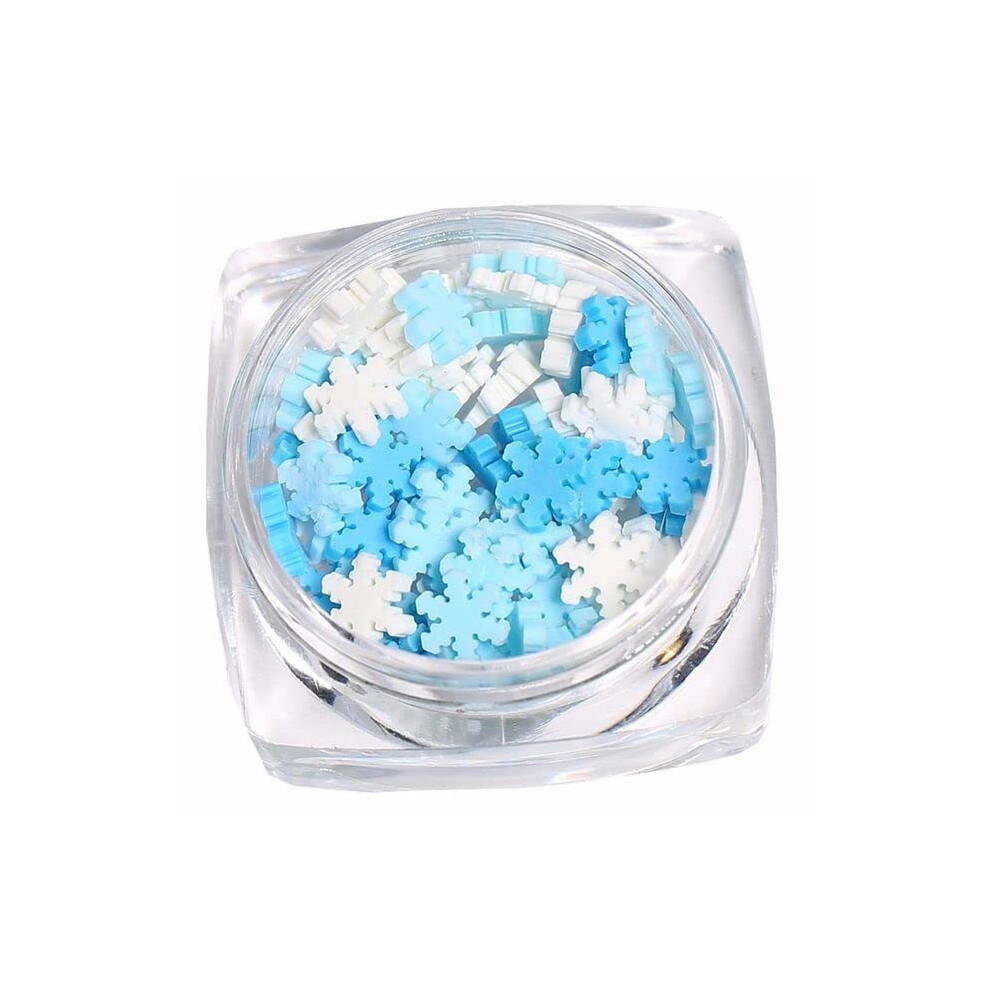 3D Snowflake Nail Art Decorations Style A Winter Manicure Accessories XXS Snowflake Accents