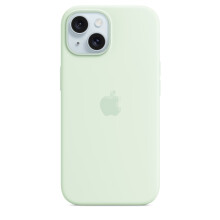 Compatibel met iPhone 15. Siliconen hoesje met MagSafe soft-touch functie. 6,1 inch.