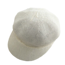 Casual Beret Hat Travel Sun Hat Sun Protection Net Hat Octagonal Hat Hollow Out Knitted Beret Hat