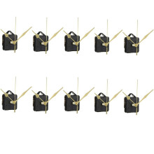 10 sett kvarts klokke bevegelse visere sett veggklokke bevegelse reparasjon klokke mekanisme deler passer DIY