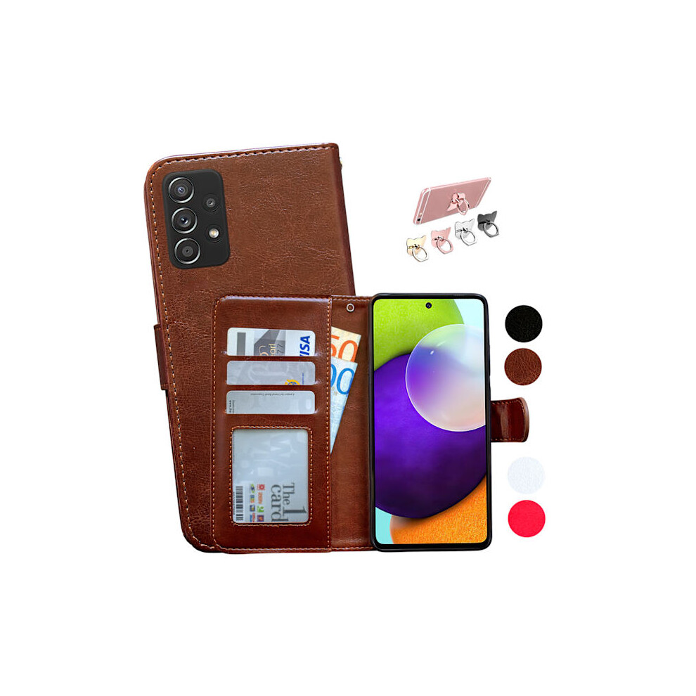 Compatible With Samsung Galaxy A13 4G - Leather Case / Protection White 9773935036055