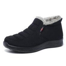 Winter Snow Boots Waterproof Fur Lined Slip On Warm Orthopedic Ankle Booties for Women Men 3/3.5 UK Multicolor
