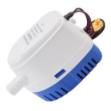 Pompa di sentina per auto da 12V, portata 5,6 m³/h, dimensioni 143,5x107 mm, resistente agli urti