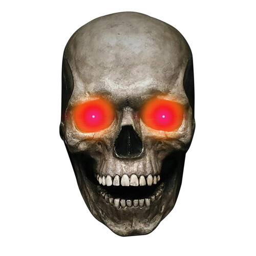 Ρεαλιστική μάσκα Halloween ενηλίκων με κρανίο και κινητό σαγόνι, τρομακτική μάσκα