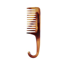 Wide Tooth Detangling Comb for Curly Hair with Ergonomic Grip and Gentle Scalp Massage