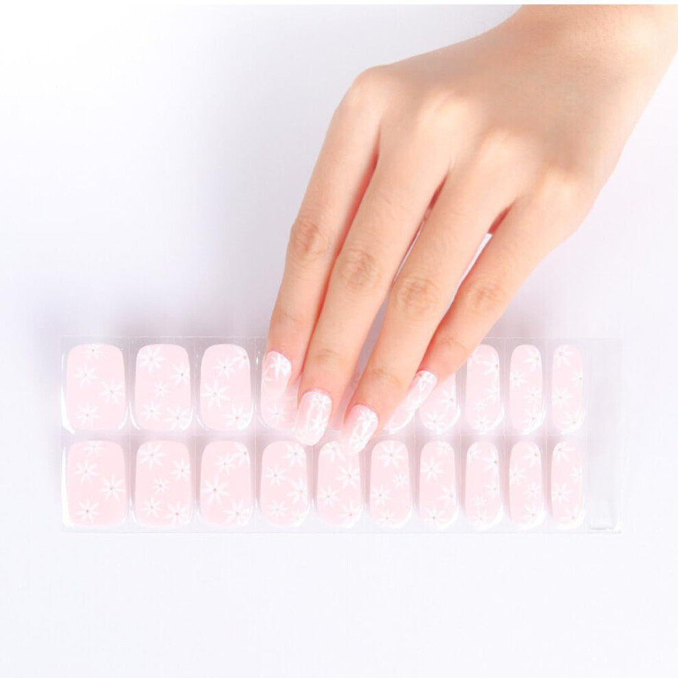 Gel Nail Strips Petal  â Semi Cured, No UV Needed, Chip Resistant, Long Lasting