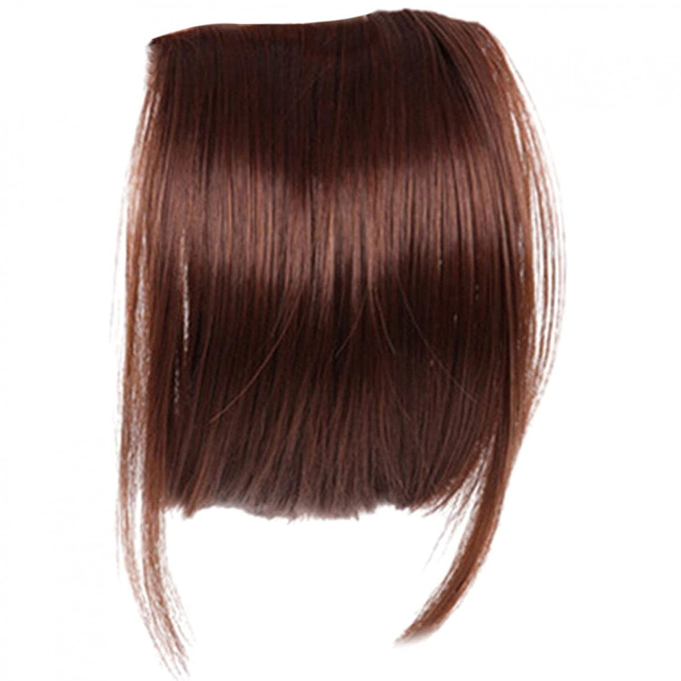 Clip In Bangs Hair Extensions for Women Natural Look Fringe Hairpiece with Sideburns Daily Wear