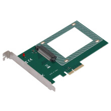 Adaptér U.2 na PCIe, zosilňovač, konverzia signálu z externého reproduktora pre vysoký výkon, prenosová šírka 2,5-palcového SSD disku 32