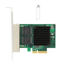 Placă de rețea Ethernet, suportă modurile Full-duplex și Half-duplex, adaptor Ethernet PCIE cu profil de înălțime completă și redusă,