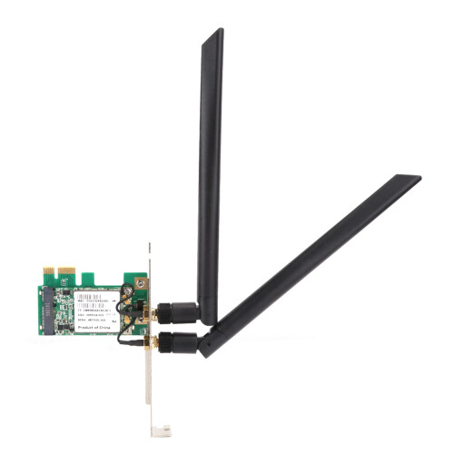 Κάρτα δικτύου Mini PCIe WiFi6E, ασύρματος προσαρμογέας υψηλής ταχύτητας με Bluetooth5.3, διπλή 2