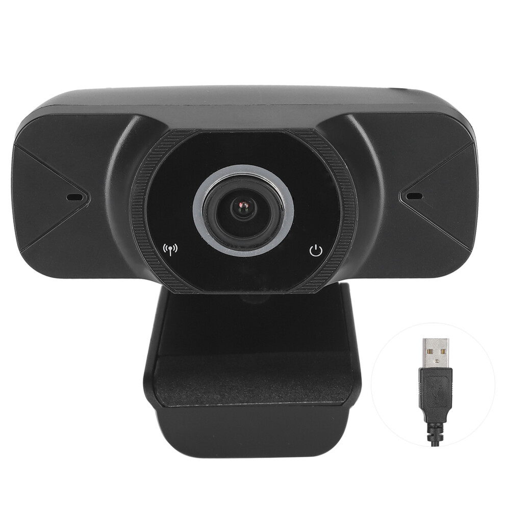 Full Hd Webcam With Microphone, Noise Reduction Microphone 1080P Streaming Webcam For Online Calling Plug And Play Usb Web Camera For Zoom Skype Facet 9176269507626