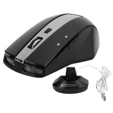 Nauwkeurig ontworpen draadloze muis, uitgerust met een zeer gevoelige optische sensor en een ergonomisch ontwerp voor comfortabel gebruik.